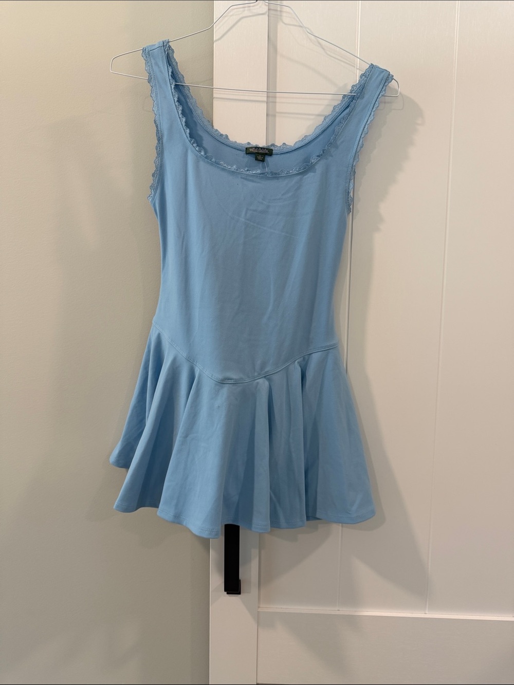 wild fable Light Blue Lace-Trim Tank